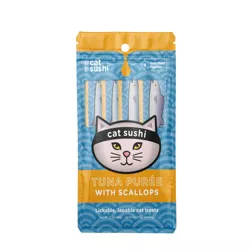 Cat Sushi Bonito Tuna Puree with Scallops Cat Treats - 4ct