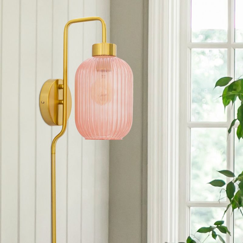 32&#34; Otto Retro Wall Sconce Pink - River of Goods, 3 of 12
