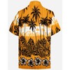 LA LEELA Men's Hawaiian Shirts Short Sleeve Button Down Shirt Mens Hawaii Shirts Boho Holiday Casual Summer Beach Shirts for Men Funny - 4 of 4