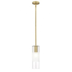 Alton 1-Light Pendant - Modern Steel Fixture with Artisan Glass & Braided Cord - 1 of 4