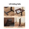 Lycvki Height Adjustable Rolling MDF Bedside Desk Tilting Overbed Table - 4 of 4