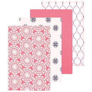 Luvable Friends Little Treasure Flannel Receiving Blankets 4pk - 1 of 1