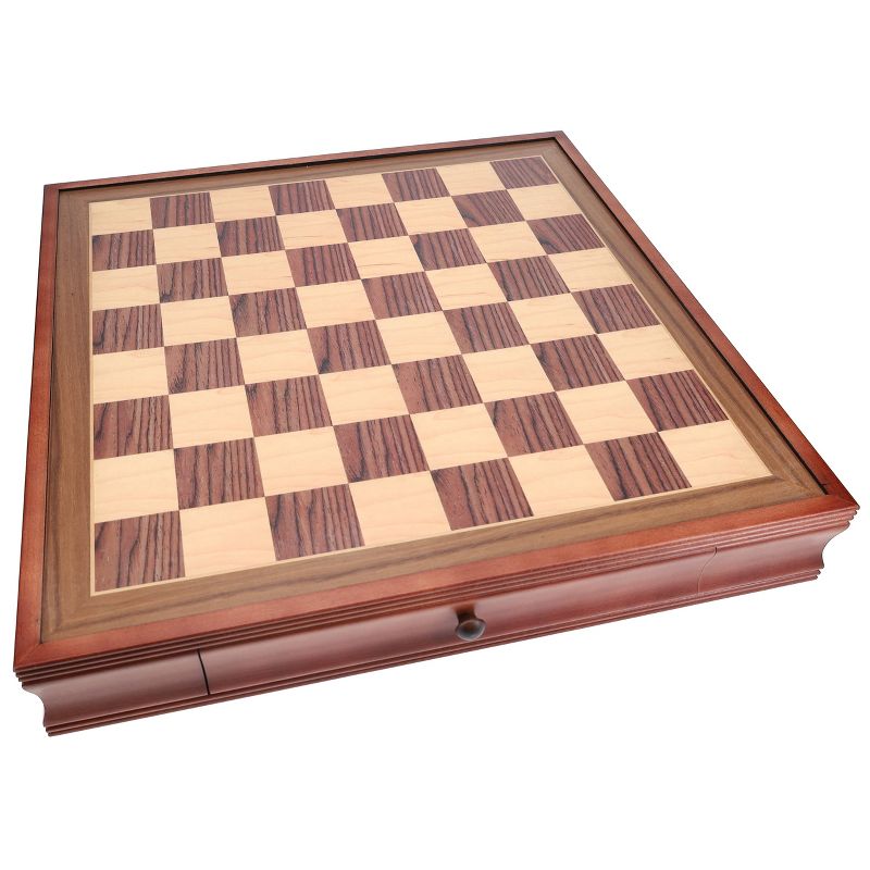 WE Games Wood Laminate Chess Board with Storage Drawers, 3 of 7