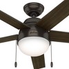 Hunter 52" Anslee Lighted Ceiling Fan Premier Bronze with Integrated LED and Glass Shade - 3 of 4