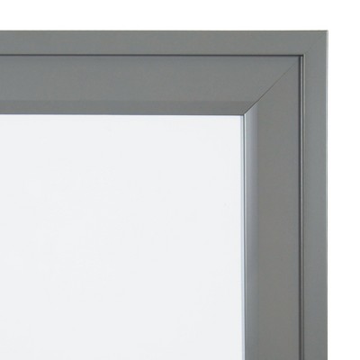 Gray Framed Magnetic Dry Erase Board 18.5x27.5