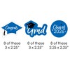 Big Dot of Happiness Blue 2026 Graduation Party - DIY Shaped Cut-Outs - 24 Count - 2 of 4