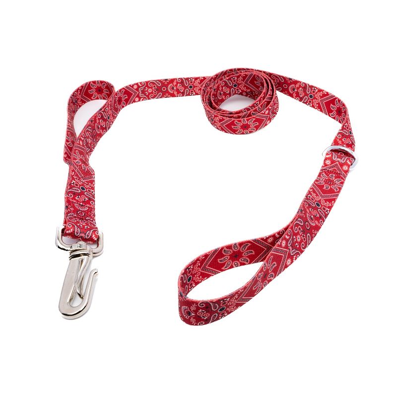 Country Brook Petz Deluxe Red Bandana Dog Leash, 1 of 4