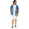 LA LEELA Mens Hawaiian Shirts Short Sleeve Button Down Shirt Floral Shirt Men Casual Holiday Summer Tropical Island Shirts Funny - 2 of 4