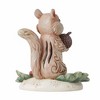 Jim Shore 3.5 Inch Chipmunk Holding An Acorn Winter Woodland Holly Figurines - image 3 of 3