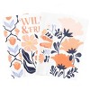 John Ritzenthaler Co. 100% Cotton Kitchen Towels, Tulips Peach Spring – Absorbent Dish Towels for Drying & Cleaning – Soft & Durable (Set of 4) - 3 of 4