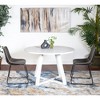 Maliang 3-Piece Round Dining Set, 1 Trestle Dining Table with 2 Stylish Chairs - 2 of 4
