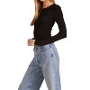 Women's Fitted Crewneck Tee - bobi - 2 of 4