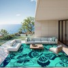 Lahome Monarch Butterfly Outdoor Plastic Straw Rug-Waterproof Reversible Mat for Patio, Backyard, Camping, RV Awning - 3 of 4