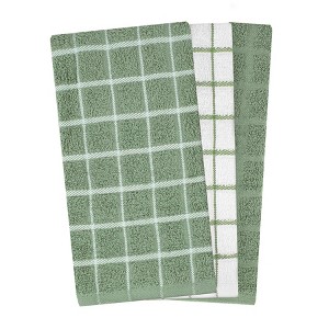John Ritzenthaler Co. Terry Check Kitchen Towel  3-Pack - 1 of 4