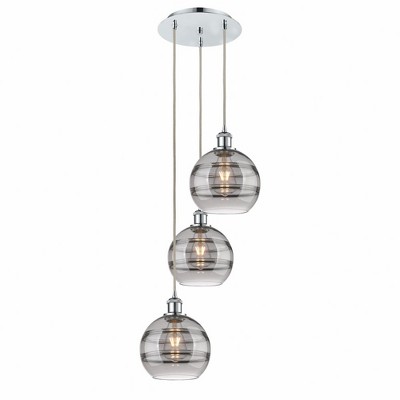 Rochester - 3 Light Cord Hung Multi Pendant In Industrial Style-30.38 Inches Tall and 14.5 Inches Wide