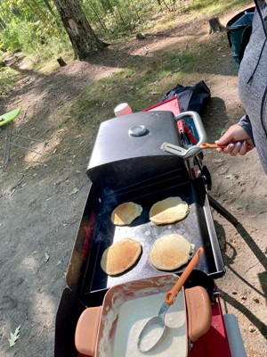 Hisencn 14 x 16 Inches Flat Top Griddle for Camp Chef Stoves with Dripping  Holes, Outdoor