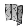 3-Panel Steel Modern Mesh Fireplace Screen Decor Cover Child Baby Pets Safty Fire Folded Doors-Christopher Knight Home - 4 of 4
