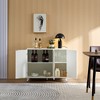 VASIP Sideboard Buffet Cabinet , 3 Door Storage Cabinet, Kitchen Sideboard with Handles and Legs for Living Room Dining Room - 2 of 4