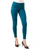 Memoi Women's Faux Denim Ponte Leggings - 2 of 4