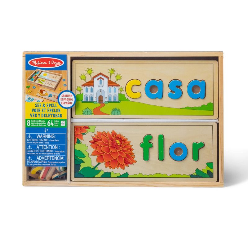 Melissa &#38; Doug Spanish See &#38; Spell Educational Language Learning Toy, 4 of 11