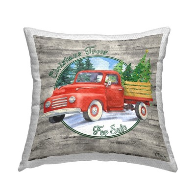 Stupell Industries Rustic Pickup Christmas Trees