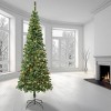 National Tree Company First Traditions Pre-Lit LED Slim Linden Spruce Artificial Christmas Tree Warm White Lights - 4 of 4