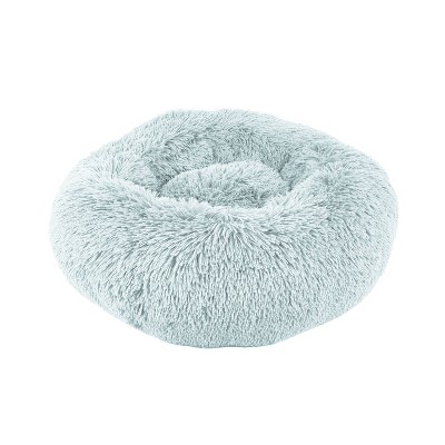 Precious Tails Super Lux Shaggy Fur Donut Bolster Cat And Dog Bed - S ...