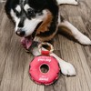 Pavilion Gift Company - Dog and a Donut - 10.75" Canvas Dog Toy on Rope - Pet Toy - 2 of 4
