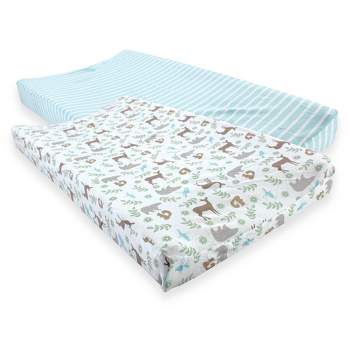 Touched by Nature Baby Organic Cotton Changing Pad Cover, Forest, One Size