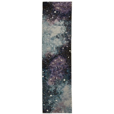 Oriental Weavers Evolution 0958A Midnight/ Purple Indoor Area Rug - 2'3" x 8'