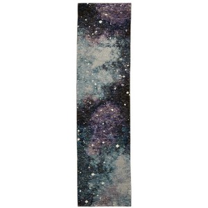 Oriental Weavers Evolution 0958A Midnight/ Purple Indoor Area Rug - 2'3" x 8' - 1 of 4