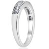 Pompeii3 1/2ct Diamond Princess Cut Wedding Ring 10k White Gold - 2 of 4