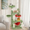 Tangkula 52" Tall Christmas Cat Tree w/ Sisal Scratching Posts Gift Box Shaped Condo - 2 of 4
