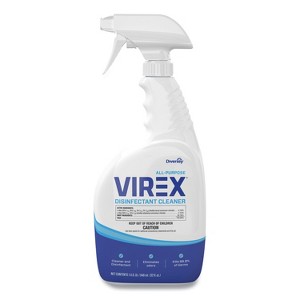 Diversey Virex All-Purpose Disinfectant Cleaner, Citrus Scent, 32 oz Spray Bottle, 8/Carton - 1 of 4