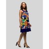 24seven Comfort Apparel Womens Multicolor Scoop Neck Sleeveless Knee Length Dress - 2 of 4