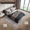 Sorbus Rug with Rubber Backing, Non-Slip, Vintage Look - for Living Room, Kitchen, Bedroom, Dining Room - 4 of 4