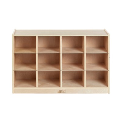 ECR4Kids ECR4Kids 12 Cubby Mobile Tray Storage Cabinet, 3x4, Classroom Furniture
