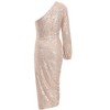 Quiz Women's Sequin One Shoulder Midi Dress - 4 of 4
