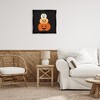 Stupell Industries Happy Jack-o-Lanterns on Black Floating Frame Canvas Art - 3 of 4
