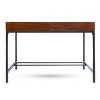 GDFStudio Lombok Industrial Acacia Wood Storage Desk, Dark Oak - 4 of 4