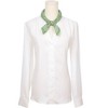 INSPIRE CHIC Women's Leaf Dots Blended Cotton Small Square Scarves 1Pc - 2 of 4