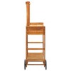 vidaXL Garden Kitchen Trolley Solid Acacia Wood 36.2 in.x17.1 in.x55.7 in. - 4 of 4