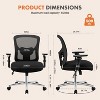 Big and Tall Office Desk Chair with Lumbar Support, 500LBS Heavy Duty Mesh Ergonomic Computer Chair with Arm and Wide Comfy Seat-The Pop Home - 4 of 4