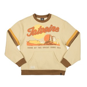Star Wars Tatooine Home Of The Dune Sea Adult Sand Crew Neck Long Sleeve Sweatshirt - 1 of 4