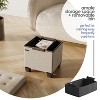 StorageBud Storage Ottoman for Bedroom End of Bed, Velvet Storage Bench, Large Storage Ottoman Bench, Entryway Bench with Storage - 3 of 4