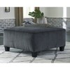 Signature Design by Ashley Contemporary Abinger Oversized Accent Ottoman Chenille Smoke - 2 of 4