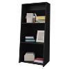 VYNXARIA Bookcase in Melamine with Three Shelves,Kids' Shelf Bookshelf£¬ Black - 2 of 4