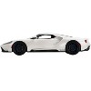 Ford GT "1964 Prototype Heritage Edition" White with Dark Blue Hood and Stripe 1/18 Model Car by Top Speed - 3 of 4