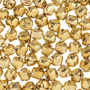 John Bead 100 Pieces 6mm Gold Craft Jingle Bells for Christmas Holiday Home Decorations Party Favors Supplies - 1 of 4