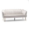 NicBex 3 Seater Sofa Couch with Deep Seat & Armrest Modern Upholstered Velvet Sofa with Metal Legs for Living Room - 4 of 4